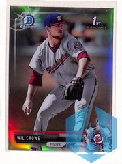 2017 1st Bowman Chrome Refractor #BDC-165 Wil Crowe Washington Nationals